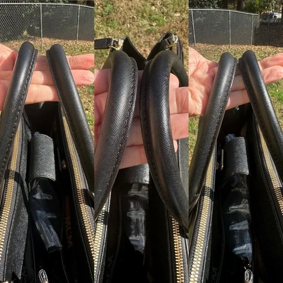 MCM Berlin Satchel/Structured Tote Saffiano Leather with COA Preloved EUC - Picture 8 of 12